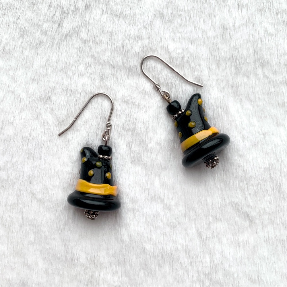 NEW Handmade Halloween Witch Hat Earrings